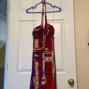 Patterned maxi dress size medium